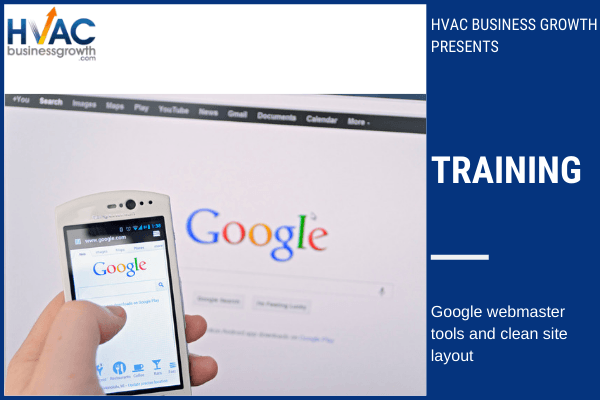 google webmaster tools and clean site layout